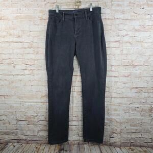 NYDJ Premium Denim Jeans Legging Women 8 Dark Gray Stretch Soft Made in‎ USA